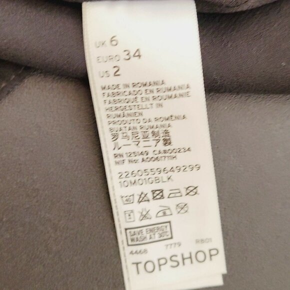 TopShop Floral Tiered Ruffle Spaghetti Strap Mini Dress Size 2 - Picture 4 of 7